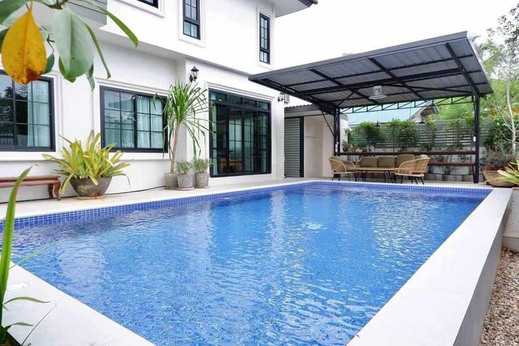 ตกแต่งครบ บ้านพูลวิลล่า สไตล์โมเดิร์น Fully Furnished พร้อมเข้าอยู่ ทำเลดีที่สุด หลังตลาดแม่เหียะ เชียงใหม่ รูปที่ 2