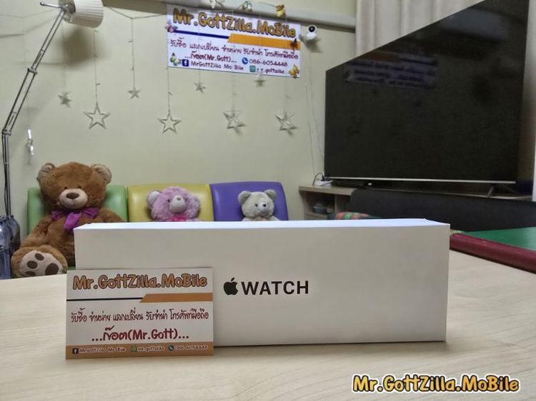 apple watch SE 3 44 mm สีดำสายยางหนังสีดำประกันยังไม่เดินเครื่องใหม่!!!Mr.GottZilla.MoBile.ยินดีรับใช้ครับ!!!