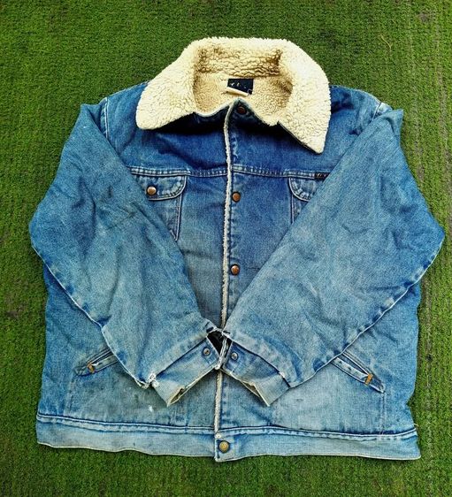 Levi's เสื้อแจ็คเก็ต | เสื้อคลุม ฟ้า แขนยาว Wrangler USA Vintage