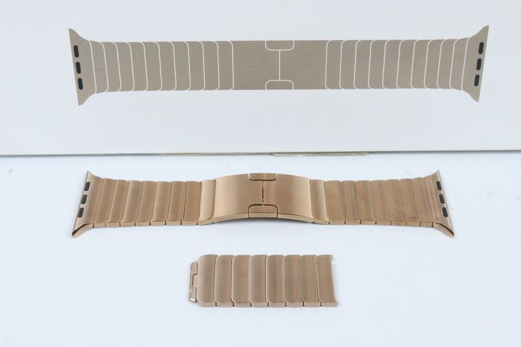 สาย Apple Watch Gold Stainless Steel Link Bracelet รูปที่ 11