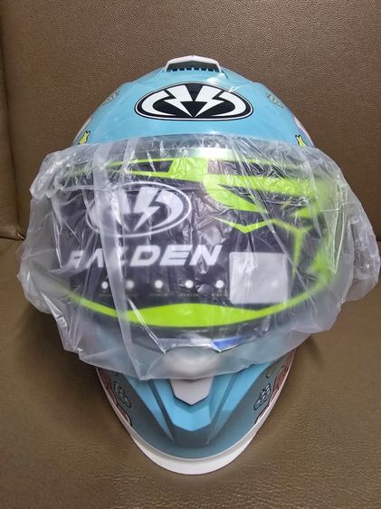 หมวกกันน็อค RAIDEN รุ่น BLADE ของใหม่ ไม่เคยใช้ ลาย JELLY สีฟ้า มีแว่น 2 ชั้น ไซส์ S (ขนาด55-56ซม.) รองรับการติดตั้งบลูทูธ