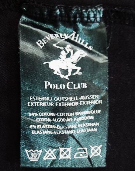 Beverly hills polo club (BHC.) Contrast Tipping Polo Shirt รูปที่ 5