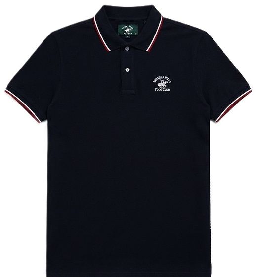 Beverly hills polo club (BHC.) Contrast Tipping Polo Shirt