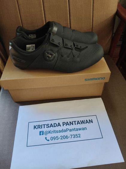 รองเท้า คลีท เสือหมอบ ยี่ห้อ Shimano rc302 ไซส์43 สีดำ มือ1 (ไม่ผ่านการใช้)