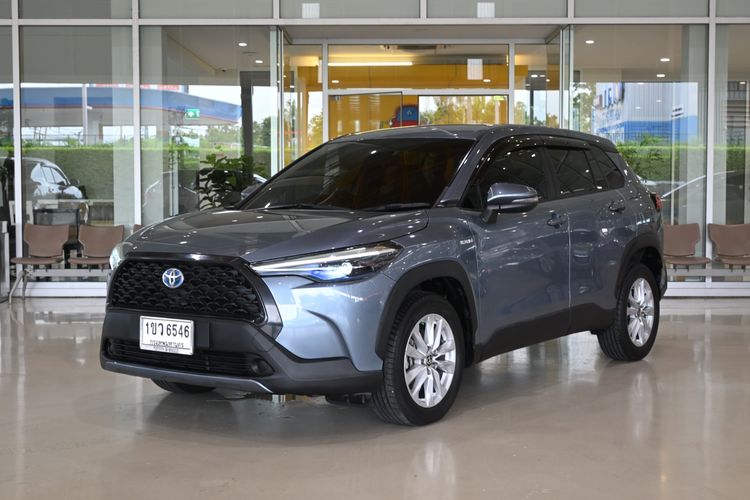 Toyota Corolla Cross 2021 1.8 Hybrid Smart Sedan ไฮบริด ไม่ติดแก๊ส เกียร์อัตโนมัติ เทา รูปที่ 3