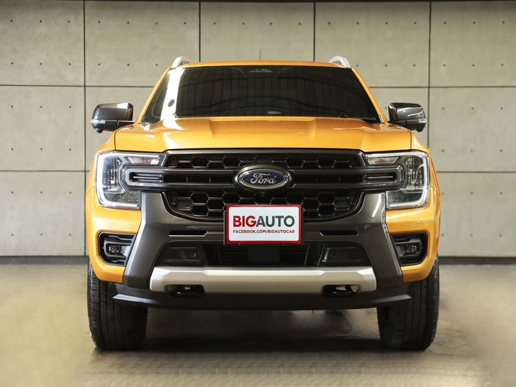 Ford Ranger 2024 2.0 Bi-Turbo Hi-Rider Wildtrak Pickup ดีเซล ไม่ติดแก๊ส เกียร์อัตโนมัติ เหลือง รูปที่ 4