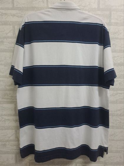 เสื้อยืดคอปกแขนสั้นลายขวาง (สีน้ำเงินกรม-ขาว และมีเส้นริ้วสีฟ้าเล็กแทรก) แบรนด์ Uniqlo‼️ รูปที่ 4