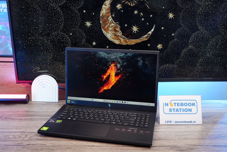 Acer Nitro V15 Ryzen5-6600H RTX2050(4GB) RAM16 512GB SSD จอ15.6นิ้ว FHD 165Hz เกมมิ่งรุ่นใหม่ ดีไซน์เครื่องบาง สวยเท่ดูทันสมัย มีปร รูปที่ 3