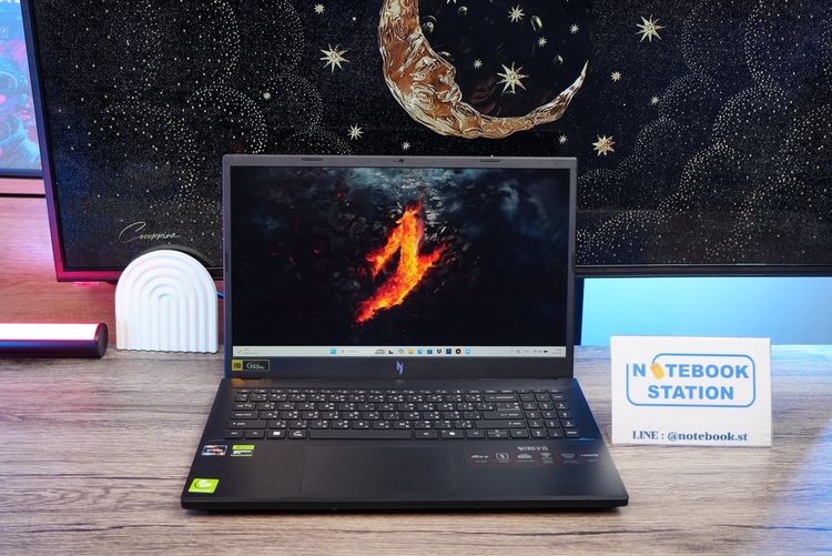 Acer Nitro V15 Ryzen5-6600H RTX2050(4GB) RAM16 512GB SSD จอ15.6นิ้ว FHD 165Hz เกมมิ่งรุ่นใหม่ ดีไซน์เครื่องบาง สวยเท่ดูทันสมัย มีปร