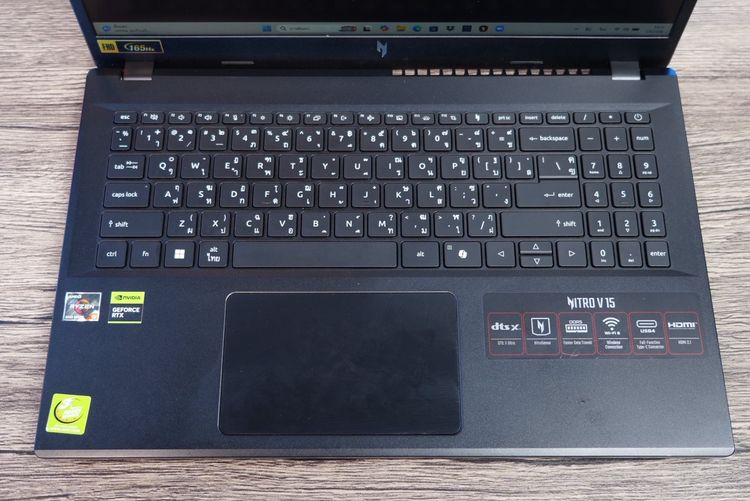 Acer Nitro V15 Ryzen5-6600H RTX2050(4GB) RAM16 512GB SSD จอ15.6นิ้ว FHD 165Hz เกมมิ่งรุ่นใหม่ ดีไซน์เครื่องบาง สวยเท่ดูทันสมัย มีปร รูปที่ 5