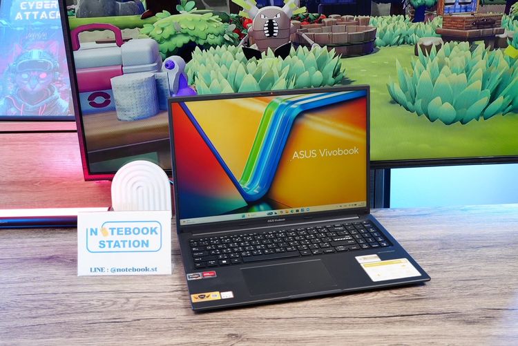 Asus Vivobook 16 Ryzen7-7730U Ram16 SSD512 จอ16นิ้ว WUXGA IPS สเปคสูงทำงานเก่ง จอใหญ่ภาพสวย พร้อมแป้นตัวเลขแยก เครื่องมีประกันศูนย์พร้อมใช้ง รูปที่ 4