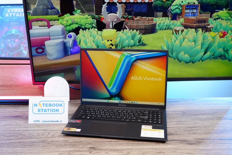 Asus Vivobook 16 Ryzen7-7730U Ram16 SSD512 จอ16นิ้ว WUXGA IPS สเปคสูงทำงานเก่ง จอใหญ่ภาพสวย พร้อมแป้นตัวเลขแยก เครื่องมีประกันศูนย์พร้อมใช้ง รูปที่ 3