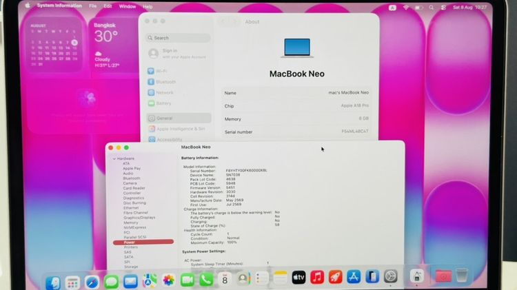 MacBook Neo 256 GB อายุ1เดือน รูปที่ 7