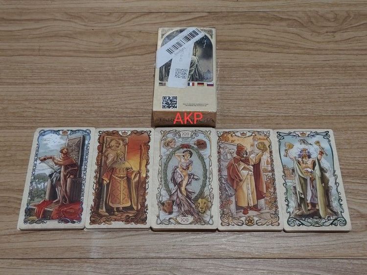 🔮ไพ่Mucha Tarot ไพ่ทาโรต์ศิลปะอาร์ตนูโว🎨 สำหรับสายสะสม รูปที่ 2