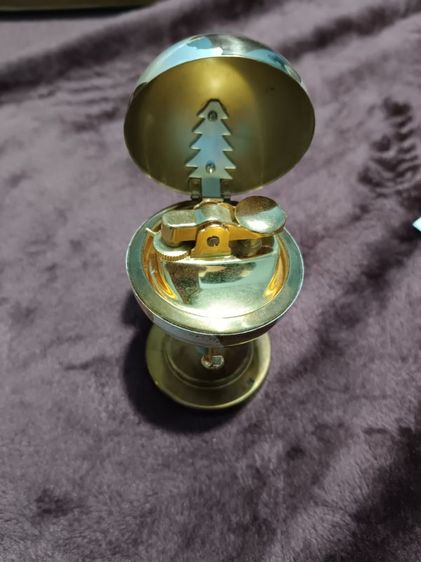 ไฟแช็กตั้งโต๊ะทรงลูกโลกโบราณ (Globe Table Lighter) ยี่ห้อ Windmill