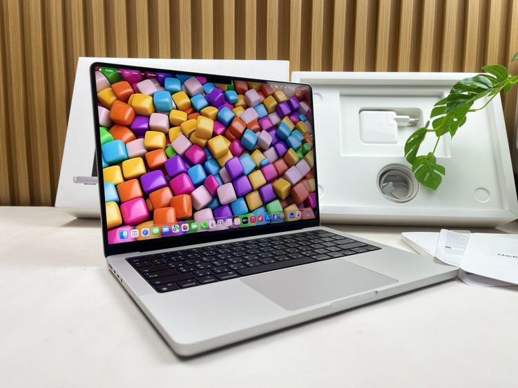 MacBook Pro 14-inch M4 2024  Ram16GB SSD512GB Silver CPU 10-core,GPU 10-core  Apple care 6aug2027 รูปที่ 2