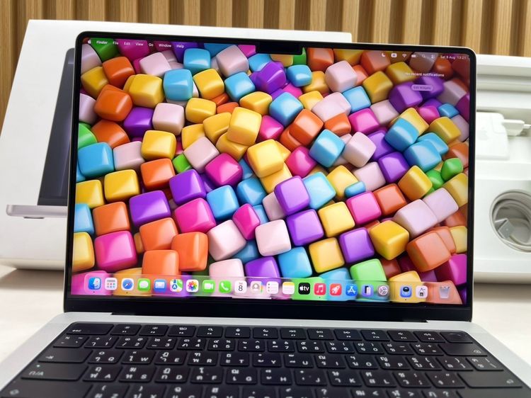 MacBook Pro 14-inch M4 2024  Ram16GB SSD512GB Silver CPU 10-core,GPU 10-core  Apple care 6aug2027 รูปที่ 4