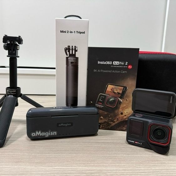 Insta360 Ace Pro 2 มือสอง สภาพดีมาก ใช้งานน้อย + อุปกรณ์เสริม