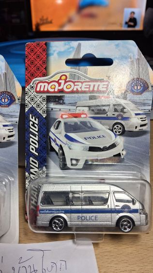 รถโมเดล รถเหล็ก รถตู้ ชุด THAILAND POLICE กองบังคับการปราบปราม ครับ Majorette Toyota Hiace สีบอร์นเงิน งานสวยๆ รูปที่ 3