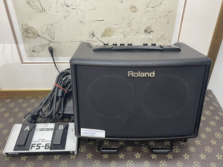 แอมป์อคูสติก Roland AC-33 มือสอง สภาพดี พร้อม foot switch boss 8,900บาท