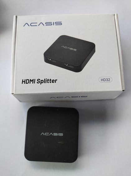 สายเคเบิลและตัวแปลง ฮับแสดงผล 2 จอ มือ2 สภาพดี (มีกล่อง) พร้อมกัน ACASIS 1 In 2 Out ฮับแยก Hdmi Hdcp 4k30Hz Hd 1080P60Hz จอแสดงผลคู่