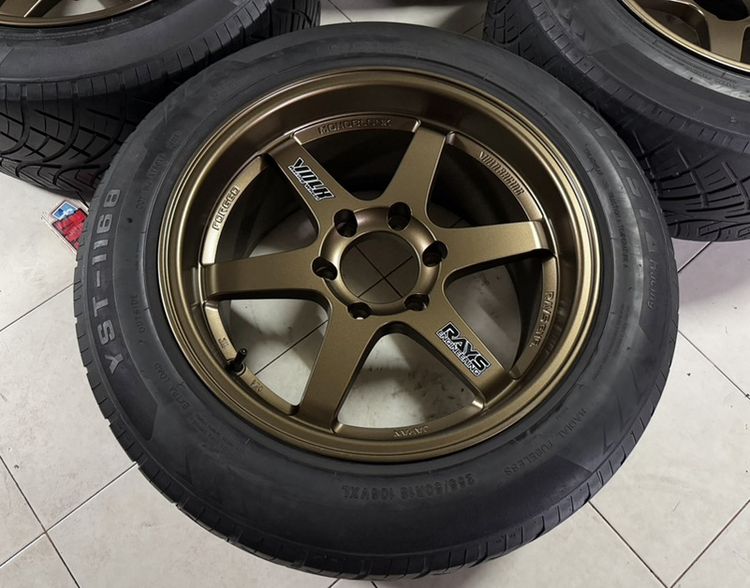 TE37SPP Th 18 9ครึ่ง 10ครึ่ง 6x139 พร้อมยาง 255 50 18 ปี22 ครบชุด รูปที่ 6