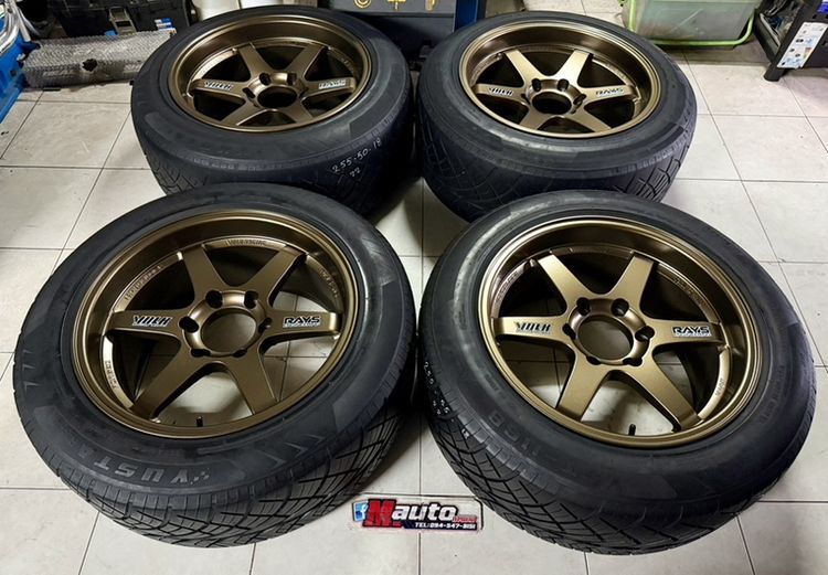 TE37SPP Th 18 9ครึ่ง 10ครึ่ง 6x139 พร้อมยาง 255 50 18 ปี22 ครบชุด รูปที่ 2