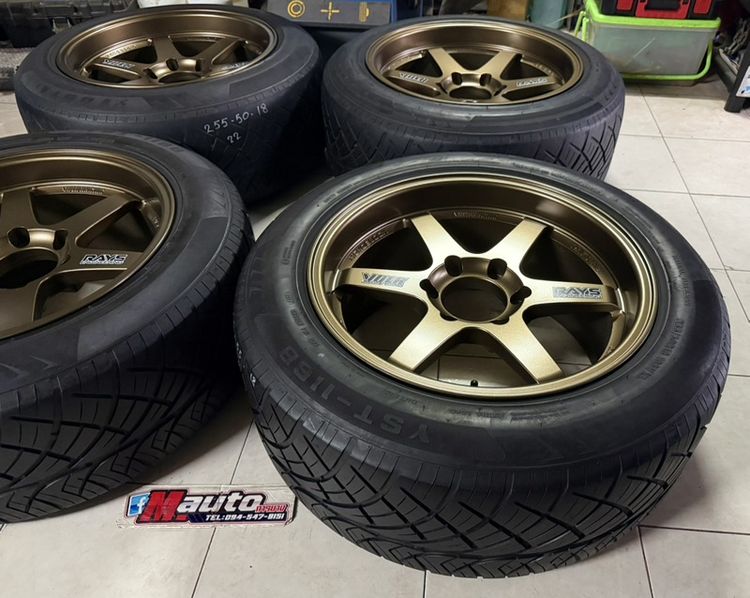 TE37SPP Th 18 9ครึ่ง 10ครึ่ง 6x139 พร้อมยาง 255 50 18 ปี22 ครบชุด รูปที่ 9