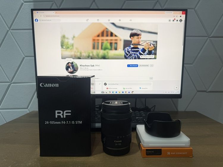 เลนส์ซูม canon RF 24-105 F4-7.1 is stm