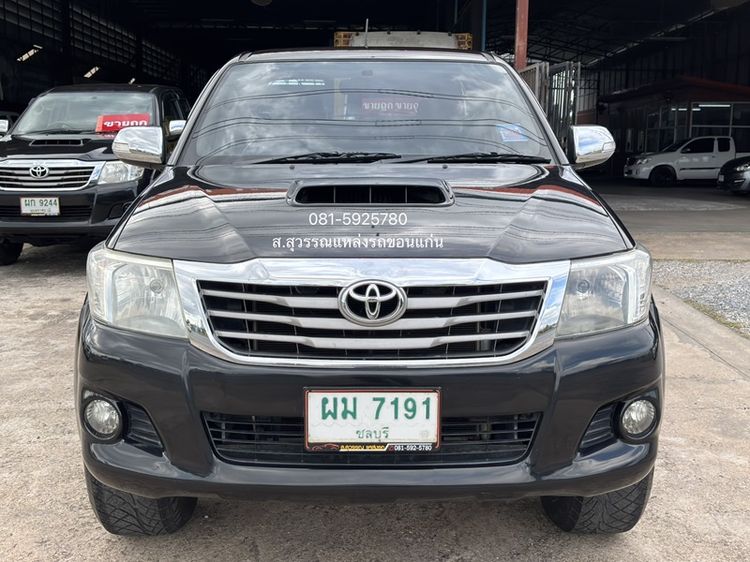 รถ Toyota Hilux Vigo Champ Smart Cab 2.5 E VNT Prerunner สี ดำ