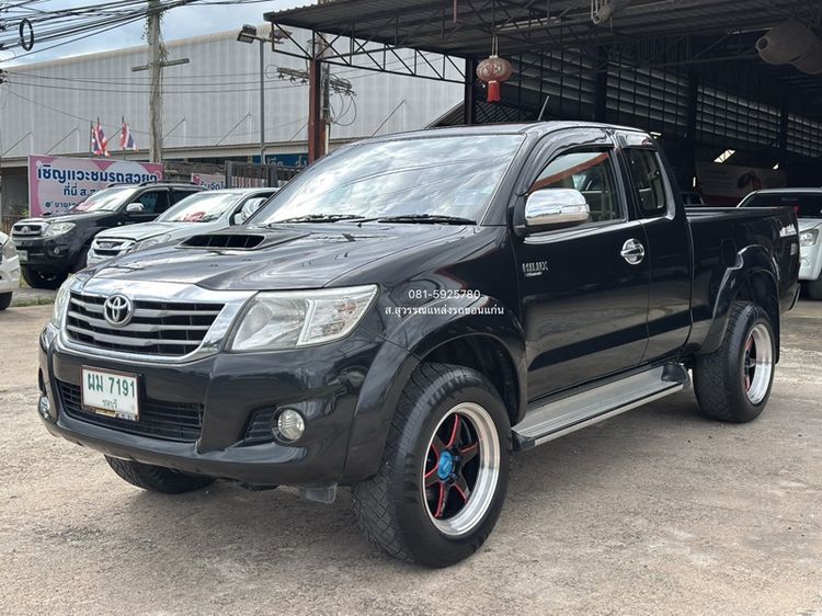Toyota Hilux Vigo Champ 2013 Smart Cab 2.5 E VNT Prerunner Pickup ดีเซล เกียร์ธรรมดา ดำ รูปที่ 3