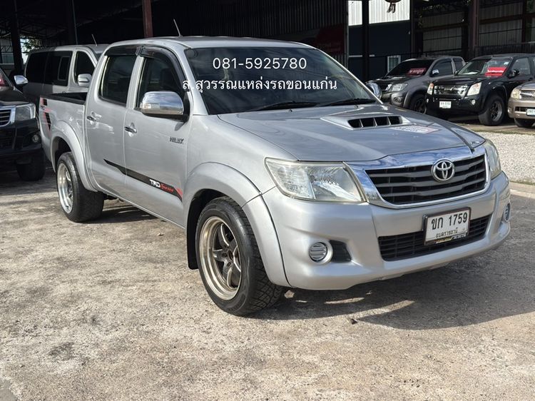 Toyota Hilux Vigo Champ 2014 Double Cab 2.5 J Pickup ดีเซล เกียร์ธรรมดา เทา รูปที่ 3