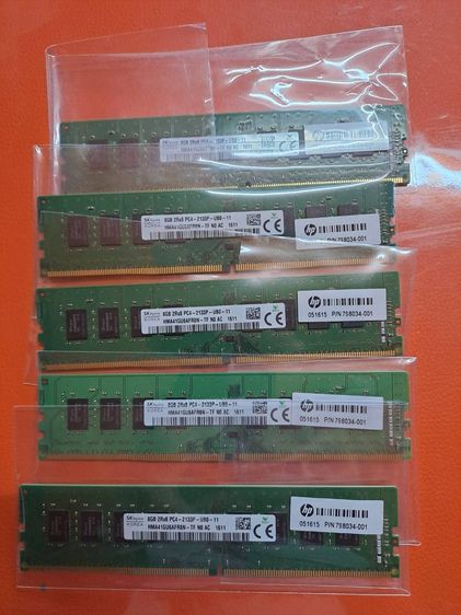 ที่เก็บข้อมูลและเมมโมรี่การ์ด แรม 8G DDR4-2133P สภาพดี
