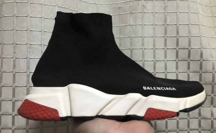 Balenciaga Speed Sneaker Cleae Sole Trainer Black /White รูปที่ 2