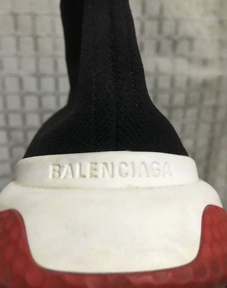 Balenciaga Speed Sneaker Cleae Sole Trainer Black /White รูปที่ 5
