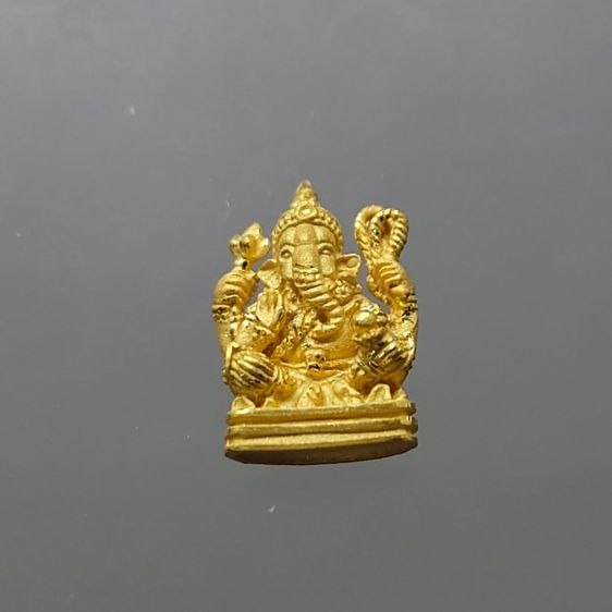 พระพิฆเนศ เนื้อทองคำแท้ รุ่นอุดมโชคโภคทรัพย์ วัดโสธรวราราม พ.ศ.2550 พร้อมกล่องเดิม