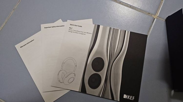 หูฟัง KEF รุ่น Mu7 Noise Cancelling Over Ear Wireless Headphones – สี Silver Grey ของใหม่ ยังไม่แกะกล่อง อุปกรณ์ครบ รูปที่ 8
