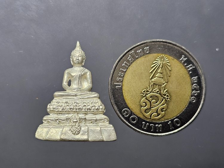 พระพุทธคมนาคมบพิธ ลอยองค์ เนื้อเงิน ที่ระลึก 84 ปี กระทรวงคมนาคม พ.ศ.2539 พร้อมกล่องเดิม รูปที่ 8