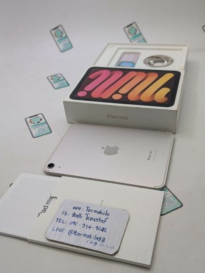 Apple ขาย เทิร์น iPad Mini 7 128 Gb Cellular ศูนย์ไทย สภาพสวย อุปกรณ์ครบยกกล่อง สุขภาพแบต 95 เพียง 14,990 บาท ครับ