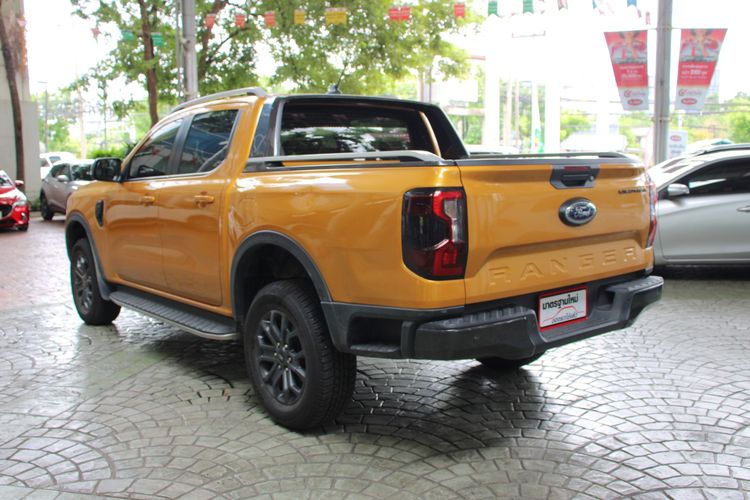Ford Ranger 2022 2.0 Hi-Rider Wildtrak Pickup ดีเซล ไม่ติดแก๊ส เกียร์ธรรมดา เหลือง รูปที่ 4