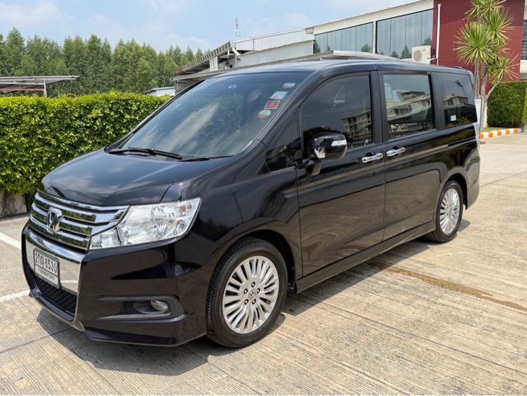 Honda Stepwagon 2012 2.0 JP Van เบนซิน ไม่ติดแก๊ส เกียร์อัตโนมัติ ดำ