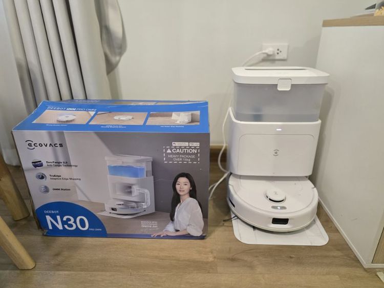 หุ่นยนต์ทำความสะอาดอัจฉริยะ Ecovace Deebot N30 Pro Omni สภาพดีมากพร้อมกล่อง มี 2 ตัว