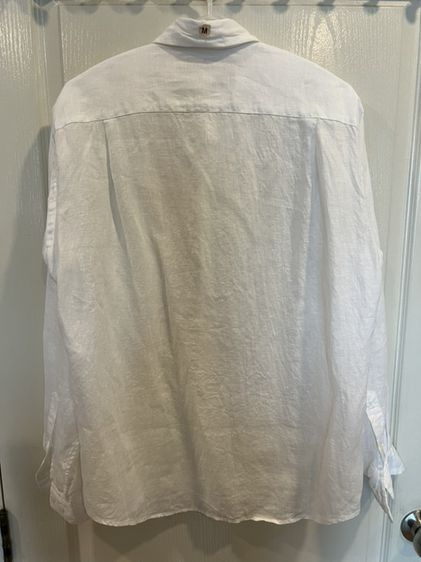 เสื้อเชิ้ตแขนยาว ผ้าลินิน ยี่ห้อ Muji รุ่น washed linen Size M รูปที่ 2