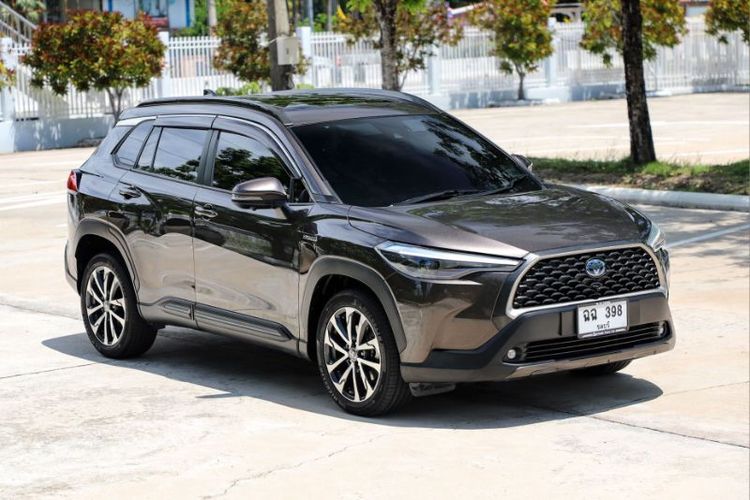 รถ Toyota Corolla Cross 1.8 Hybrid Premium Safety สี น้ำตาล