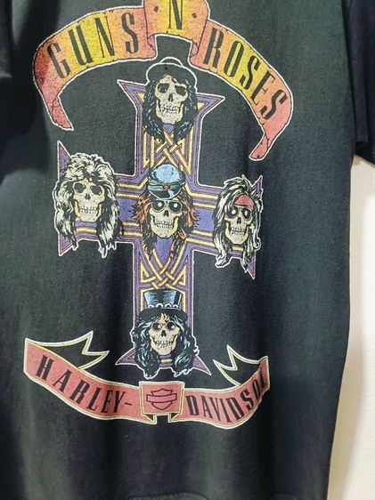 เสื้อวง Gun n Roses อก19.5 นิ้ว ยาว29.5 นิ้ว รูปที่ 3
