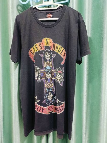 เสื้อวง Gun n Roses อก19.5 นิ้ว ยาว29.5 นิ้ว
