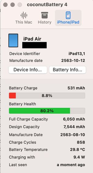 Ipad Air 4 (สี Sky BLue) - 256GB WiFi รูปที่ 7