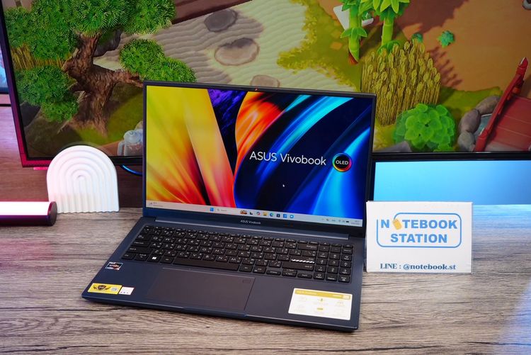 Asus Vivobook 15X OLED Ryzen7-5800H Ram8 SSD512 จอ15.6นิ้ว OLED 2.8K 120Hz จอสวย สเปคสูง เครื่องพร้อมใช้งาน ขายเพียง 15,900.- รูปที่ 3