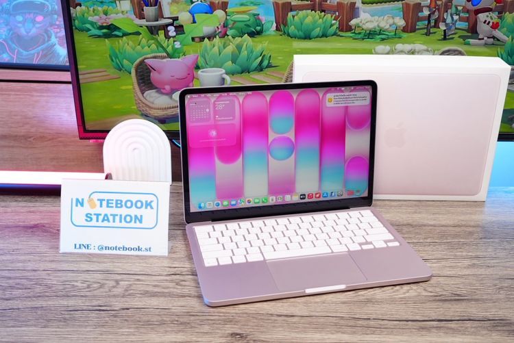 APPLE MacBook Neo (Blush) chip A18 Pro Ram8 SSD512 จอ13นิ้ว Liquid Retina รอบชาร์จเพียง 2 ครั้ง เครื่องสวยอุปกรณ์แท้ครบกล่องประกันศูนย์ รีเซ รูปที่ 4
