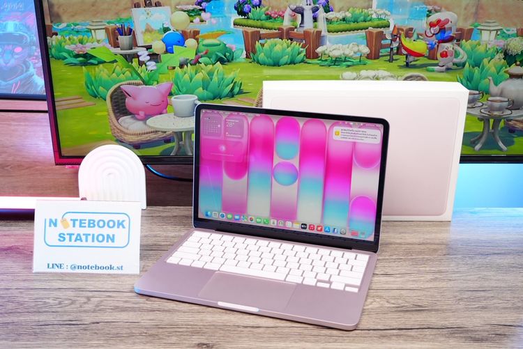 APPLE MacBook Neo (Blush) chip A18 Pro Ram8 SSD512 จอ13นิ้ว Liquid Retina รอบชาร์จเพียง 2 ครั้ง เครื่องสวยอุปกรณ์แท้ครบกล่องประกันศูนย์ รีเซ รูปที่ 3